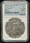 NGC MS70 2020-W US American Silver Eagle One Dollar Silver Coin S$1-024