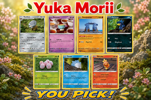 Yuka Morii! Choose Your Pokemon Card! Clay Pokemon Artwork | NM-MP