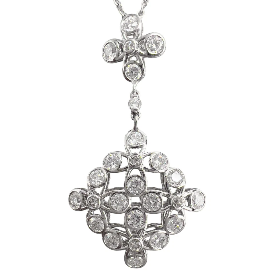 Collar colgante de diamantes de 0,80 quilates de oro blanco violeta de 18 quilates KWIAT 16" AL POR MENOR $4850 Foto 2 de 4