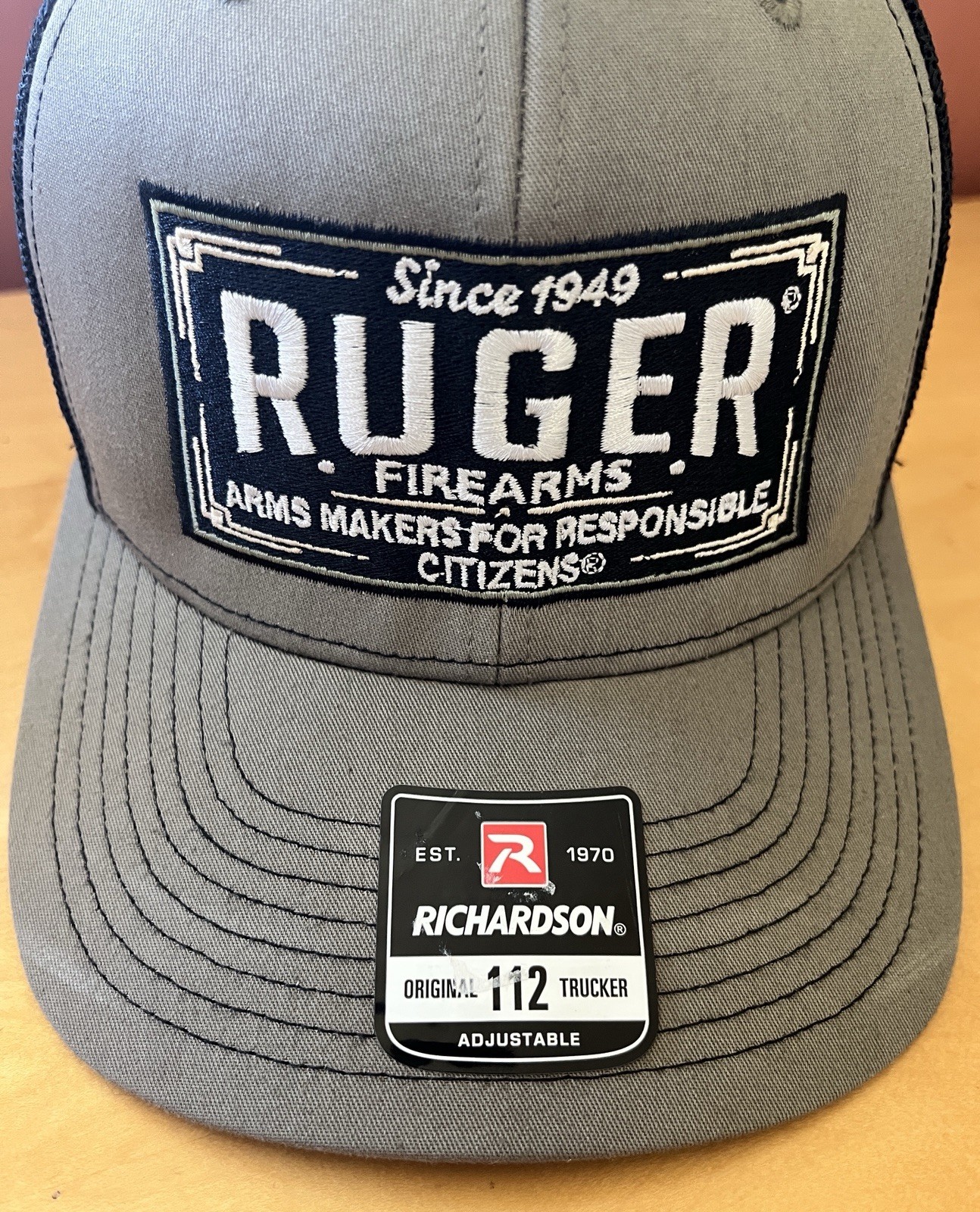 Ruger Firearms Snapback trucker cap hat black/green NEW