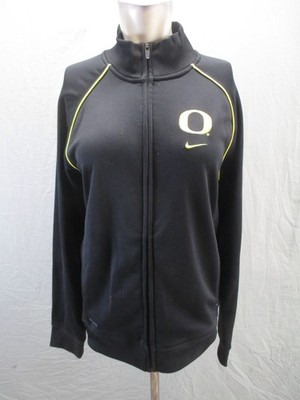 Nike Oregon Duck Size S Mens Black Full Zip Pockets Logo Activewear Jacket 273