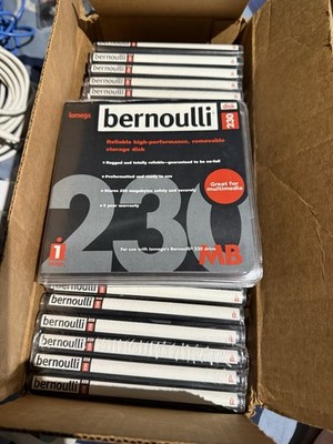 5 New Sealed 5 Packs of  Iomega Bernoulli 230MB  Disk