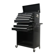 8 Drawer Rolling Tool Cart with Locking Mechanism & Wheels Mobile Tool Cabinet