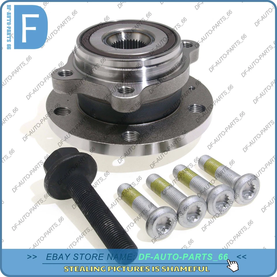 2pcs Front Wheel Hub Bearing Assembly For VW Jetta Golf Tiguan Passat AUDI A3 TT Foto 3 de 4