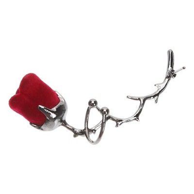 Ohrstecker Damen Rose Blumen Ohrringe Große Blumenohrringe Blumen-Ohrringe