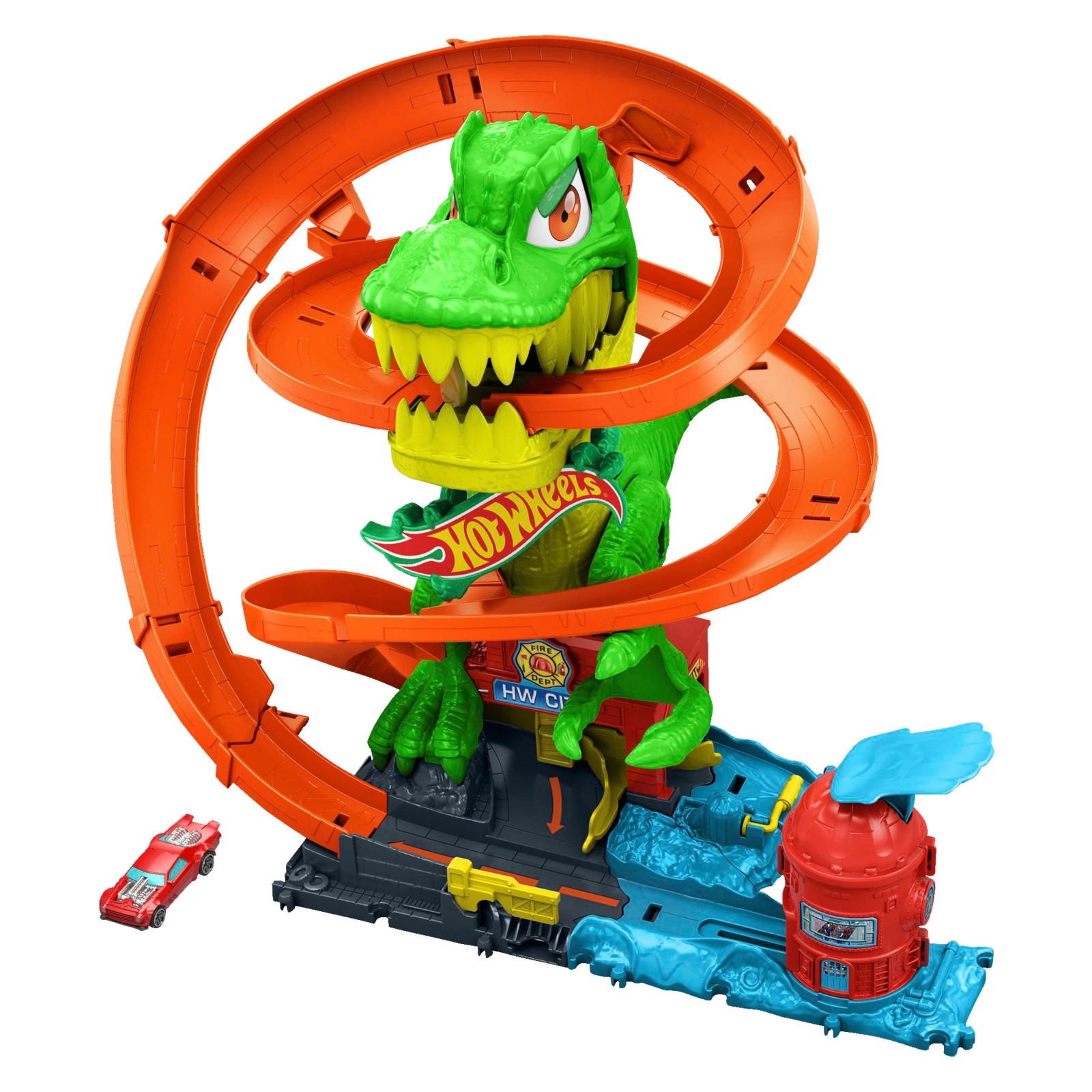 HOT WHEELS JBM73 CITY T-REX-SCHLACHT Spielset Mehrfarbig 8890₽