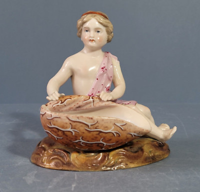 Seltenes Sitzendorf Porzellan Figur Speisesalz.  C.1884