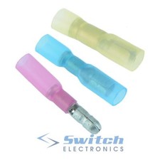 Red Blue Yellow Heat Shrink Bullet Crimp Connector Terminal Heatshrink