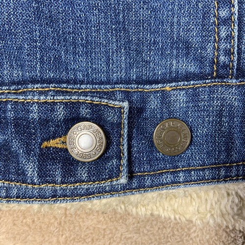 VTG Gap Kids XXL Sherpa Lined Denim Jacket Chore Barn Coat EUC - Picture 11 of 12