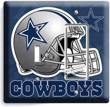 ☆ DALLAS COWBOYS FOOTBALL TEAM LIGHT SWITCH OUTLET WALL PLATES MAN CAVE ROOM ART