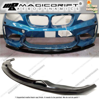 For 16 17 18 BMW F87 M2 Base M Style Front Bumper Lip Spoiler Chin Splitter PU