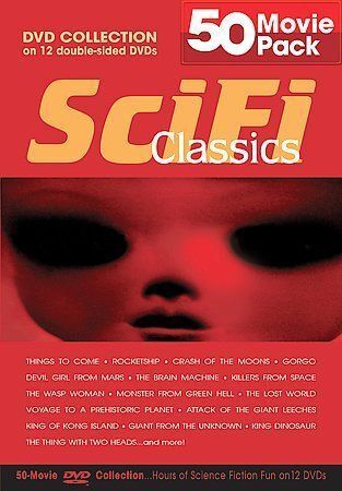 Sci-Fi Classics 50 Movie Pack (DVD, 2004, 12-Disc Set) for sale 