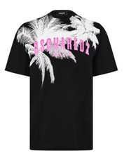 Image of DSQUARED2 Palm Slouch T-shirt Size Large GENUINE RRP £310 #V8