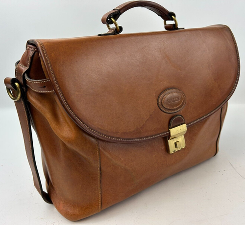 Vintage Leather BALLY Business Executive Professional Briefcase Bags Mens