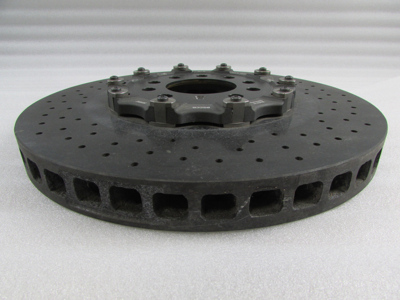 Lamborghini Aventador, LH, Left Rear CCM Brake Rotor, Used, P/N 470615601D