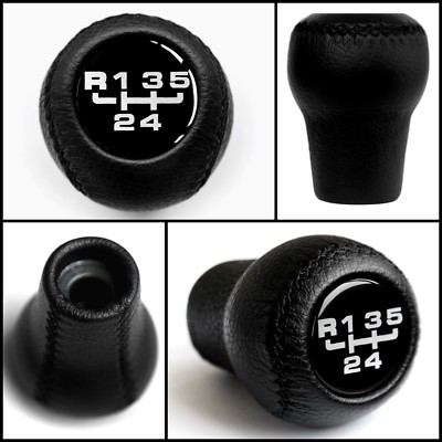 VW 5 SPEED LEATHER GEAR KNOB CONVERTIBLE GOLF 1 2 3 JETTA POLO SCIROCCO SANTANA VENTO