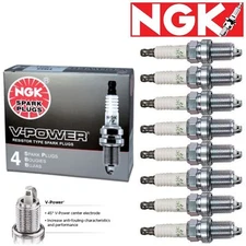 8 Pack NGK V-Power Spark Plugs 1996-1999 GMC K1500 5.7L 5.0L V8 Kit Set Tune
