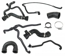 Radiator Coolant Water Hose Kit (7 Hoses) for BMW E60 525i 530i (2006-2007)