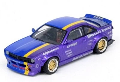 INNO64 NISSAN Silvia S14 *Rocket Bunny Boss* Tomonori Idekawa - blue / purple - Inno 1