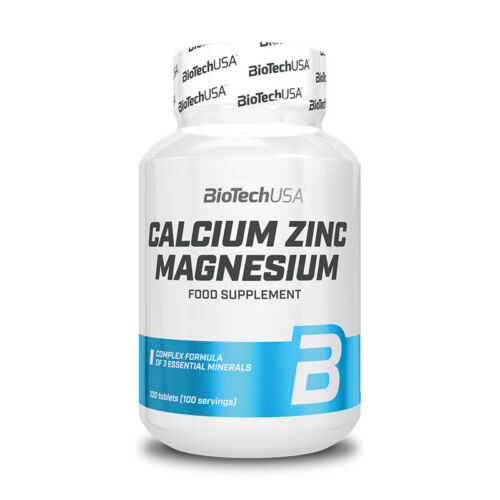 (60,83 EUR/kg) Biotech USA Calcium Zinc Magnesium 100 Tabletten NEU OVP - Bild 1 von 1