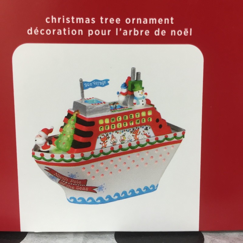 HALLMARK 2020 Keepsake Power Cord CHRISTMAS CRUISING Ornament New SHIP FREE