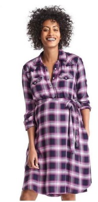 pink plaid maternity dress Pink Plaid Smocked Shoulder Tie Maternity Maxi Dress PinkBlush