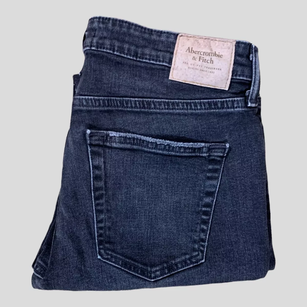 Abercrombie athletic deals slim jeans