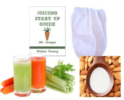 Nut Milk Pulp Strainer Bag XL (1 gal) Juicing Recipe Sprouting eBook  