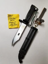 EAST GERMAN BLACK BAYONET WITH SCABBARD NEW OLD STOCK