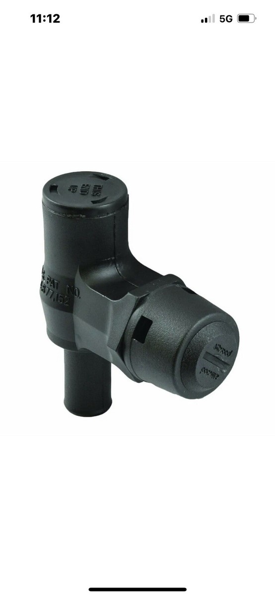 Attwood Fuel Tank Vent 90-Degree Black Plastic 1670 OMC85 | eBay