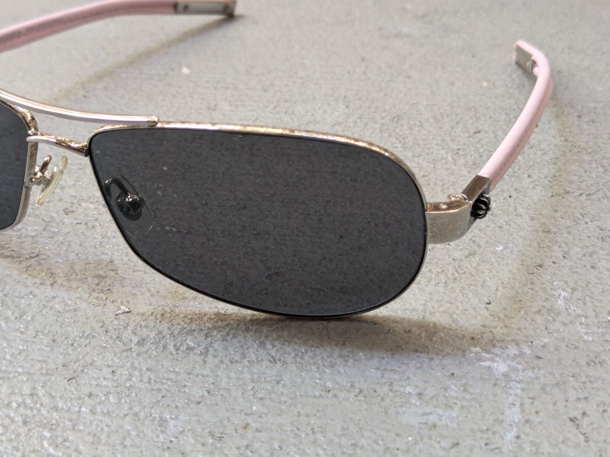 クロムハーツ　RED RIOT CHROME HEARTS Red Riot Sunglasses Gold White Leather Aviator