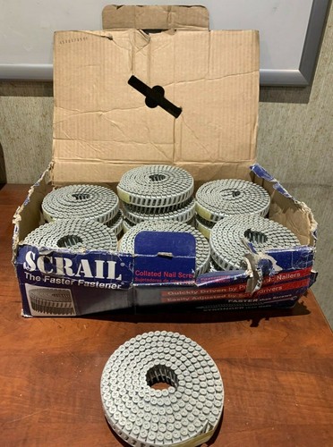 Scrail Fasco Collated Nail Screw Fasteners 1 3/8" Plastic Sheet Coil (2800 Pack) - Picture 4 of 12