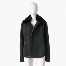 VERSACE COLLECTION MEN FUR COLLAR COLLECTION  PRE- OWNED SIZE 52