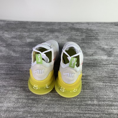 nike women's air max 270 shoes white pink yellow