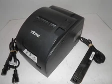 MICROS EPSON TM-U220B M188B Dot Matrix POS Receipt Printer IDN w Power Supply