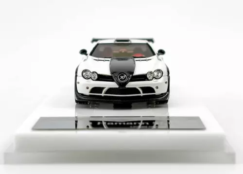 Modellino auto VMB 1:64 resina bianco Benz SLR Hamann Coupè Racing Sport - Foto 5 di 8
