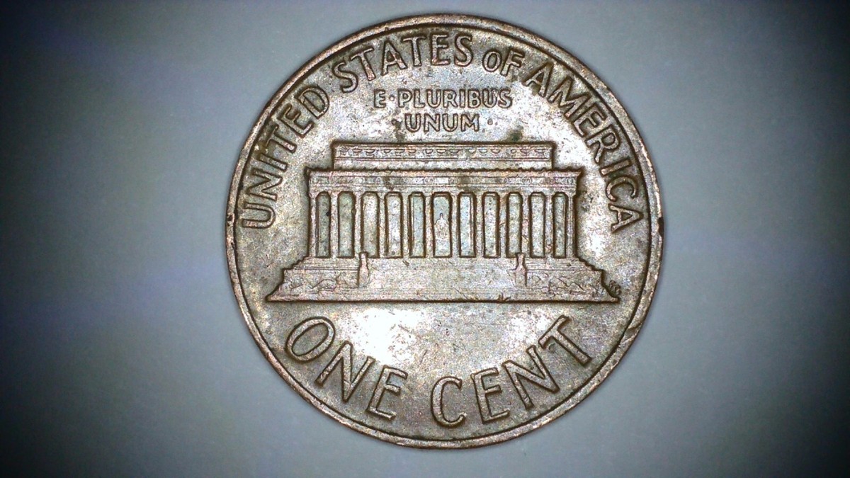 1968 No Mint Lincoln penny (Rare) In God We Trust and L on edge