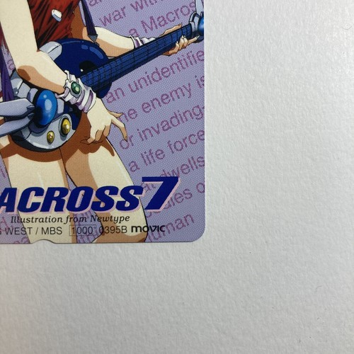 Tarjeta telefónica japonesa vintage Macross 7 - Imagen 3 de 6