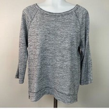 LOFT Striped Sweater 3/4 Sleeve Top - Size S