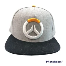 Blizzard Official Overwatch Logo Gray Men's One Size Hat Adjustable Snapback Cap