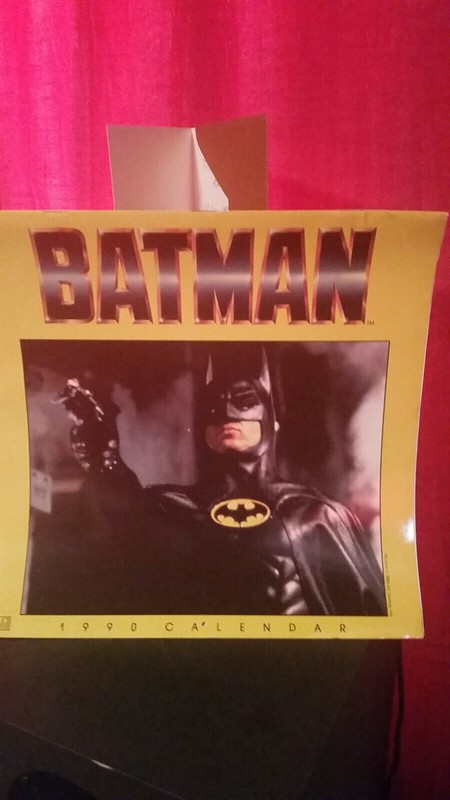 1990 Vintage Batman Calendar Landmark Calendars Great Condition collectible OOP