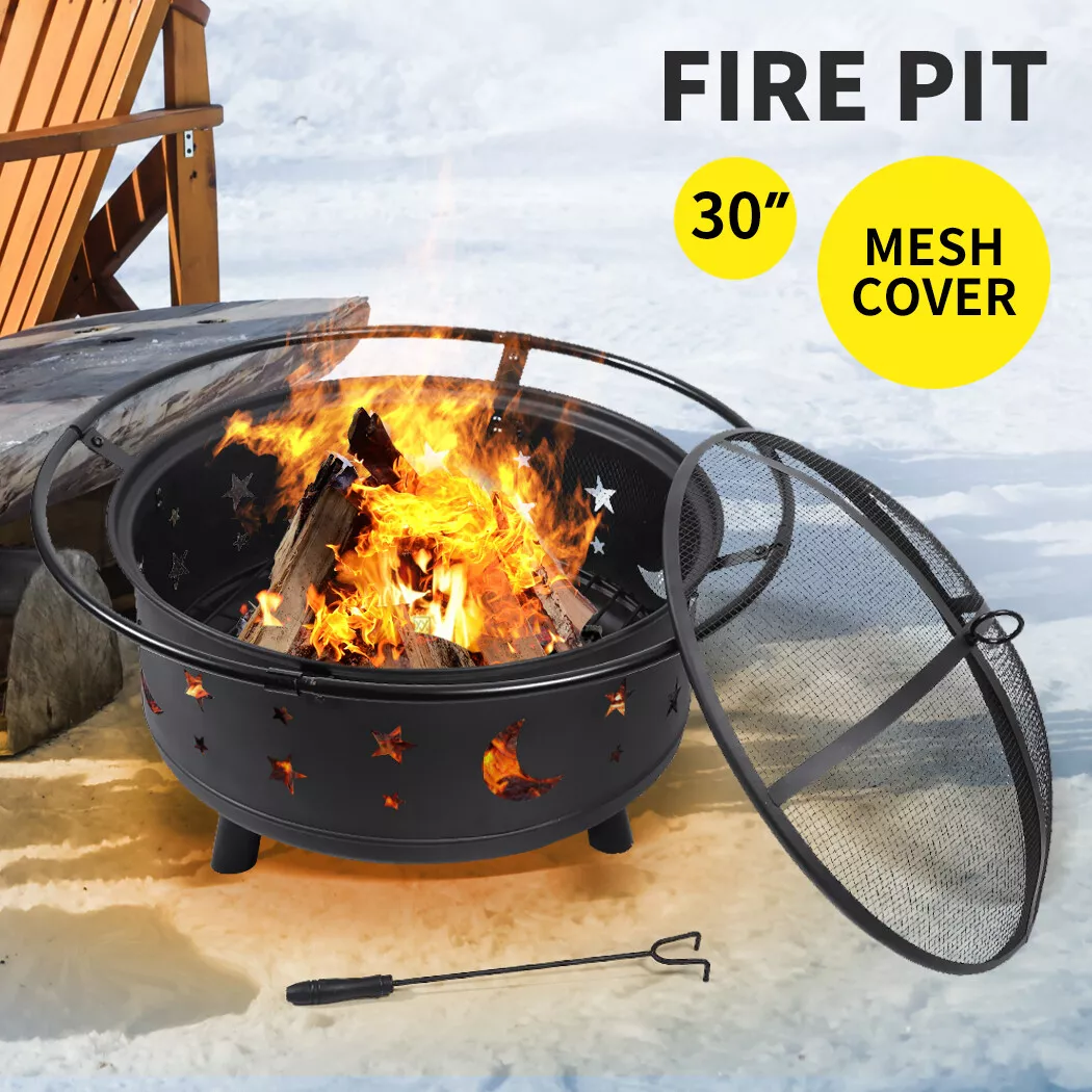 Camping fire top pit bbq