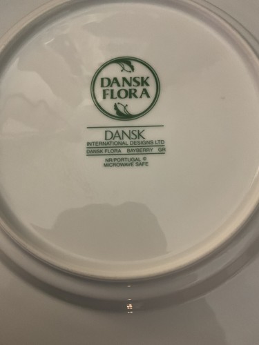 Piatto Dansk Flora Bayberry verde 9 pollici. Colore raro! - Foto 5 di 5