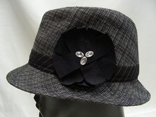 SCALA PRONTO - ONE SIZE - GRAY - TRILBY STYLE CAP HAT