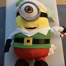 Despicable Me Stuart Minions Gemmy Animated jingle Bells Christmas doll 12  
