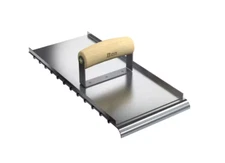 Bon Tool Ramp Groover Steel Combination Edger Wood Handle 13-1/2 in. x 6 in.