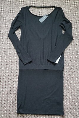 MOSS COPENHAGEN GREY WOMEN'S DRESS, SIZE XS, NEW WITH TAGS 