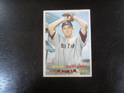 1957 Topps # 21 Frank Sullivan Card (C) Boston Red Sox