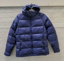 New Stio Women's Hometown Down Hooded Jacket Nightfall Size M