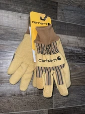 Carhartt Men's 3M Insulated Duck Suede Knit Cuff Work Gloves Size Small GW0512-M
